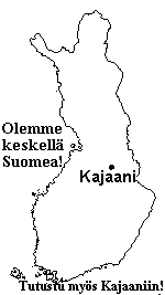 Kajaani kartalla